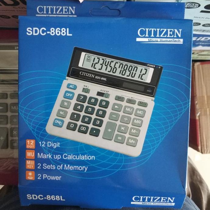 

[COD] Kalkulator Citizen SDC-868L(12 Digit) BERKUALITAS Kode 916