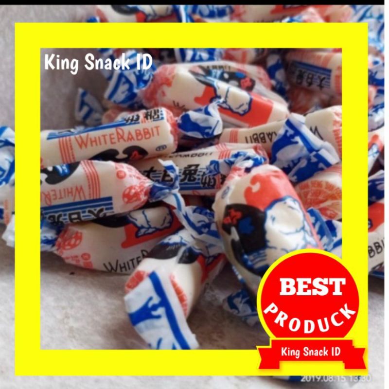 

1 KG PERMEN SUSU KELINCI WHITE REBBIT / PERMEN KELINCI ASLI / PERMEN SUSU LUNAK CAP KELINCI ASLI