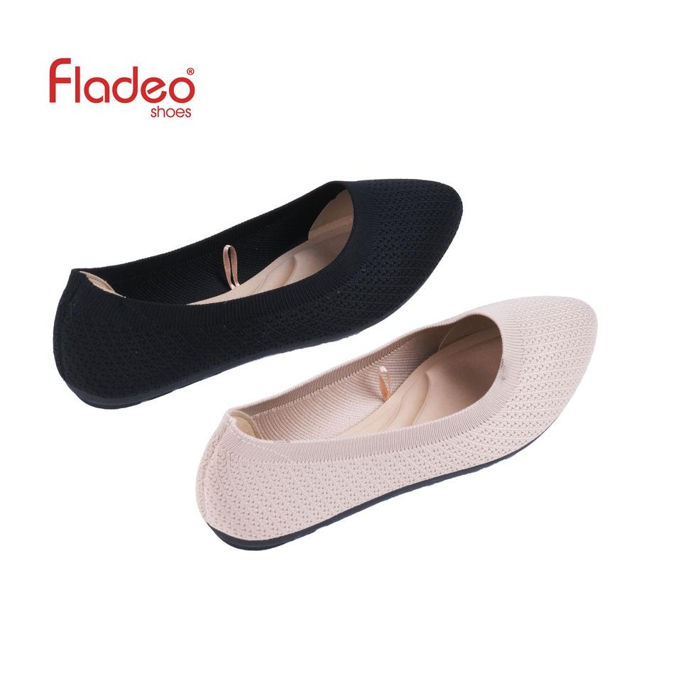 Bagus Banget.. Fladeo D21/LSB364-1AH/Sepatu Rajut Flat Wanita [ Flat Shoes ]
