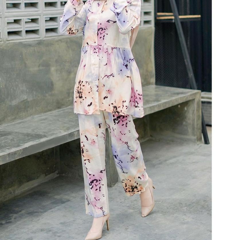 ✹ BASIC TIEDYE SET kaktus DAILYSET ONESET TIE DYE SETELAN ONE SET WANITA OUTFIT SELEBGRAM HITS ♟