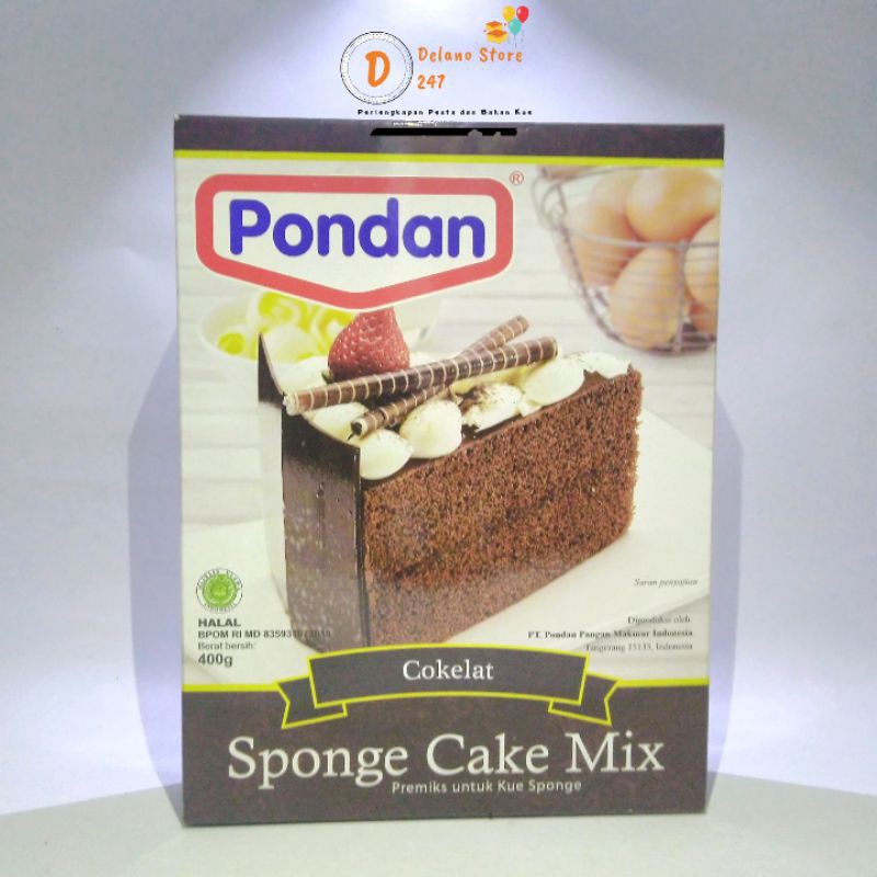 

Pondan Sponge Cake Mix Rasa Cokelat