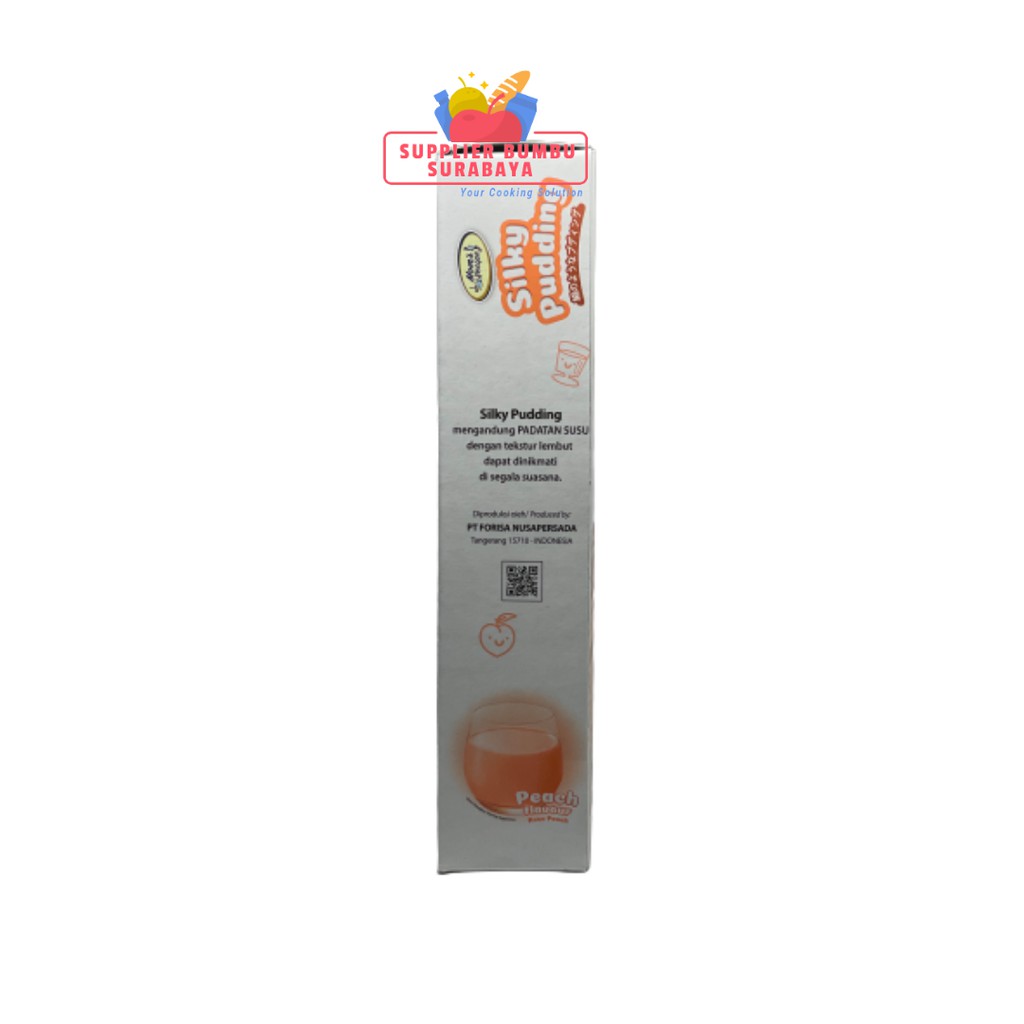 Silky Pudding Forisa Rasa Peach 155g - PUYO Puding Susu Smooth