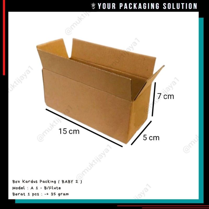 

BOX BABY 2 • Uk. 15x5x7cm • Kotak/Kardus/Karton