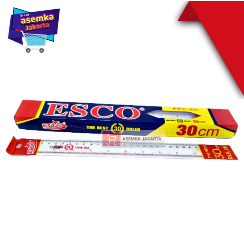 

gk Penggaris 30cm The Best Ruler Esco isi 12pcs