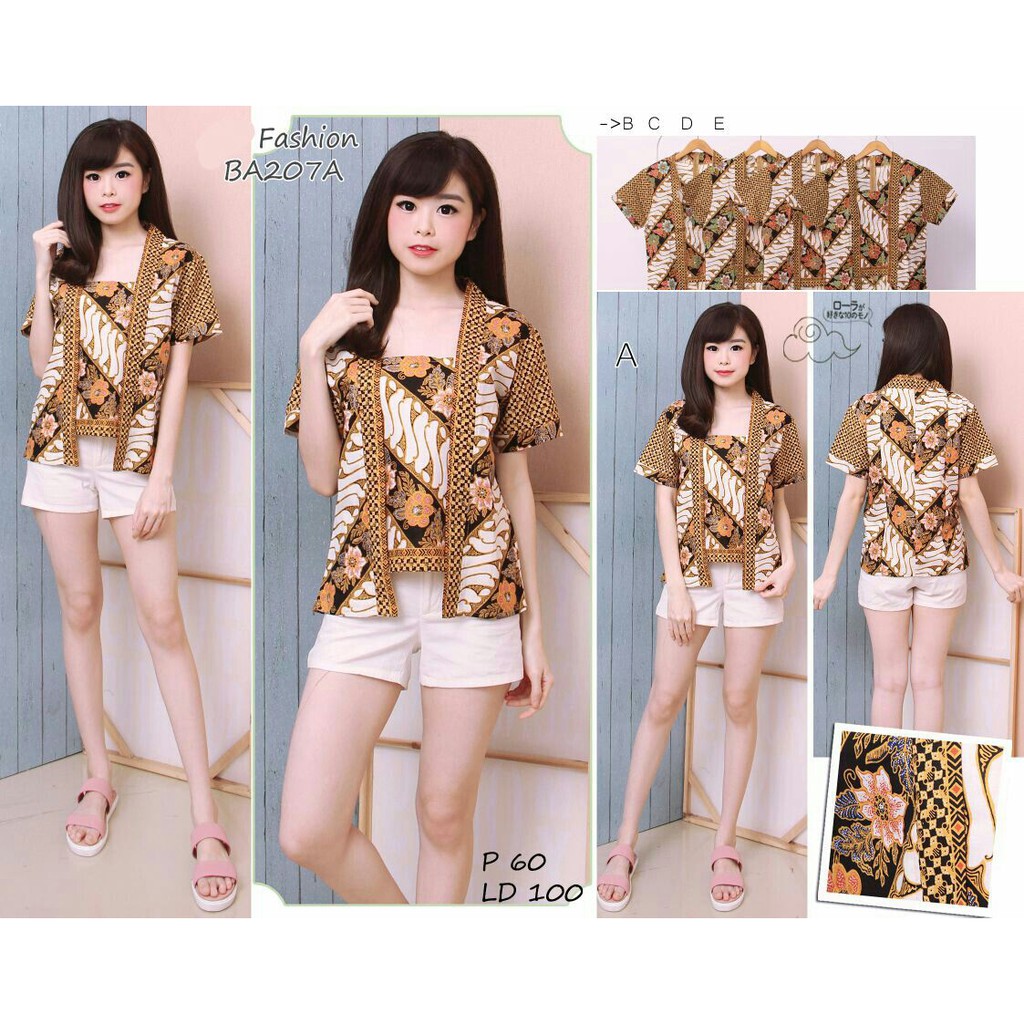 BLOUSE BATIK MODEL KEBAYA
