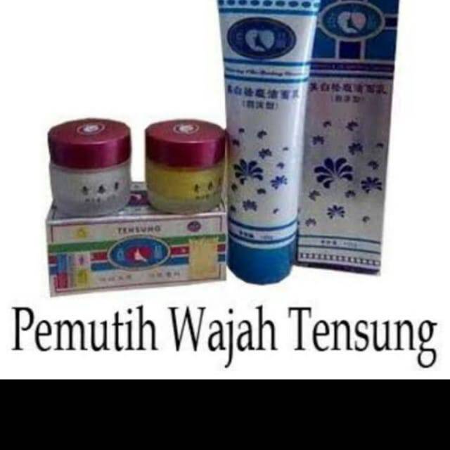Paket Lengkap Cream Pemutih Muka / Wajah Tensung