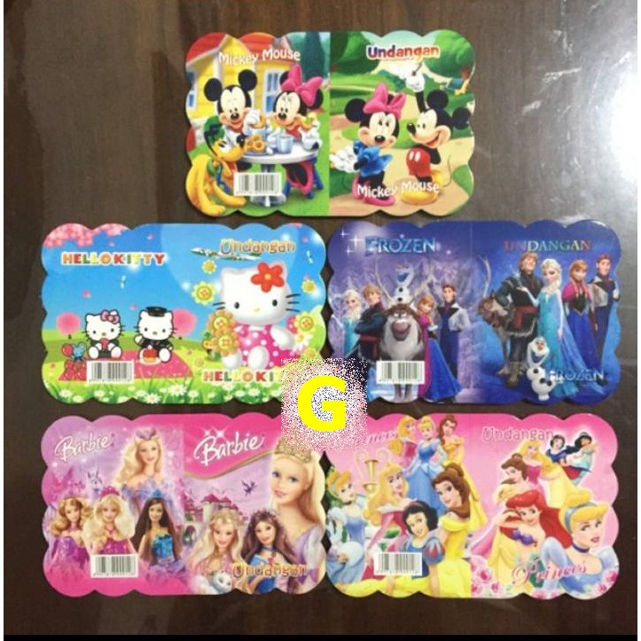 Undangan Ulang Tahun Custom Anak Murah Happy Birthday kecil