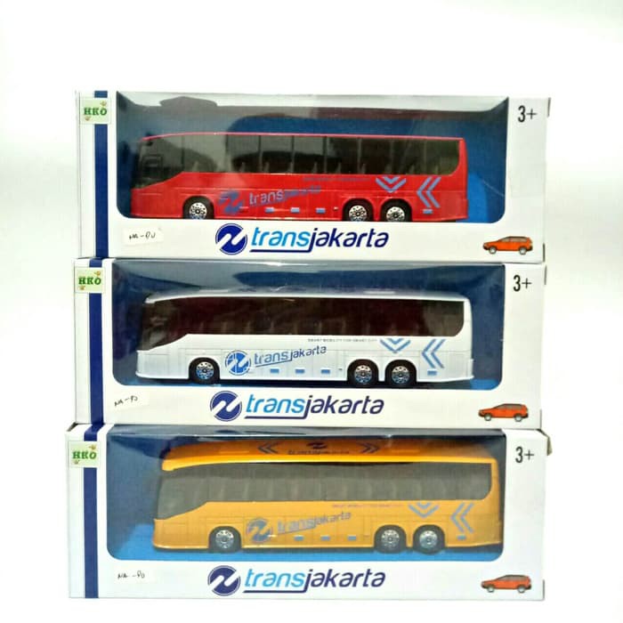 Terbaru Terbaik Mainan Anak. Pomsies Import China Interactiv JG597 Die Cast Bus Transjakarta / / Bus