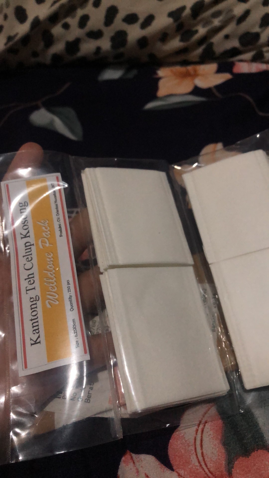 Terlaris Kantong Teh Celup Kosong 1 Lot Isi 250 Pcs