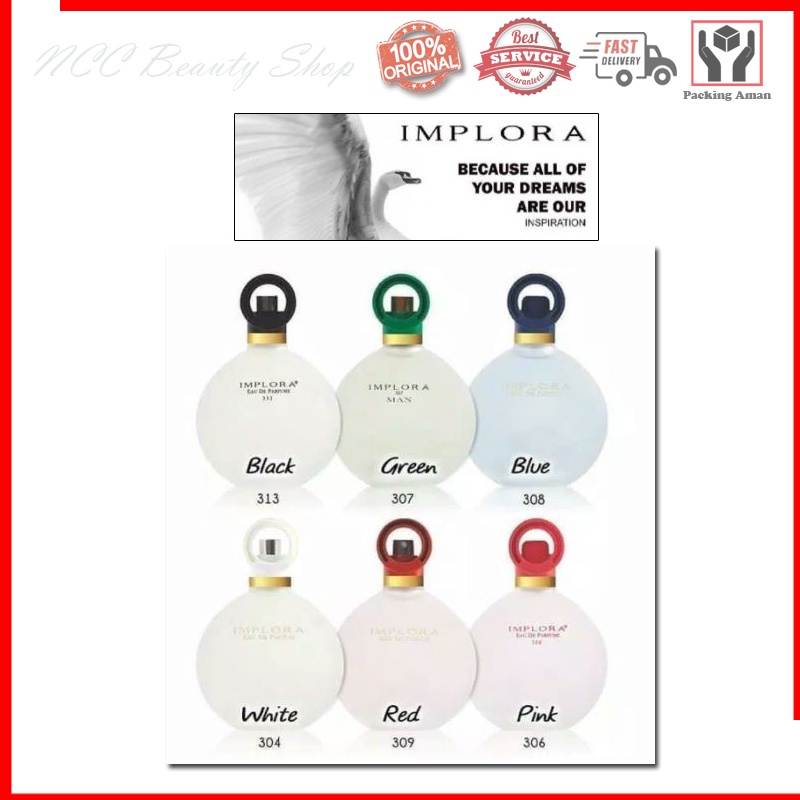 * NCC * Implora Parfum Swan Series Body Perfume Wangi Sepanjang Hari Eau De Parfume EDP - Netto 100 ml