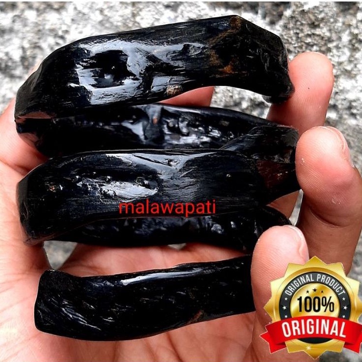 Gelang Akar Bahar Merah Body Hitam Natural Jumbo Lilit Tiga 3 Asli Super 100% Original