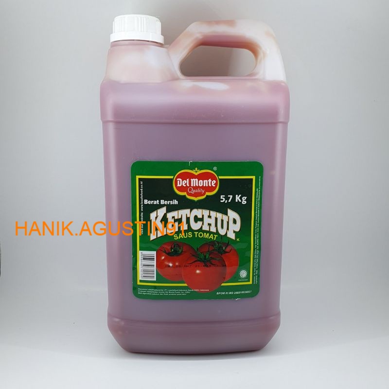

Del monte Saus Tomat Tomato Jerigen 5,7 Kg