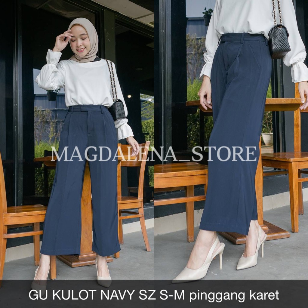 CELANA KULOT JEANS WANITA GU KULOT