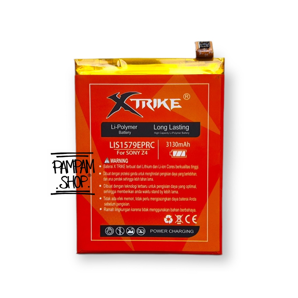 Baterai XTRIKE Double Power Original Sony Xperia Z3+ Z3 Plus Z4 C5 Ultra LIS1579ERPC AU SOV31 Batre Batrai Battery HP Handphone Ori