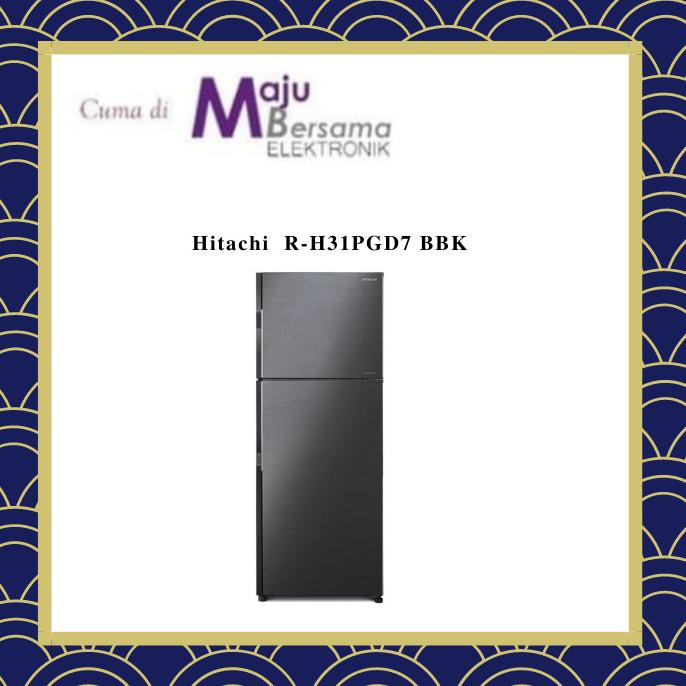 Kulkas 2 pintu Inverter Hitachi tipe R-H31PGD7 BBK (Brilliant Black)