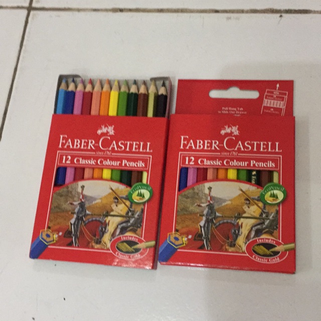 

12 Classic Colour Pencils Faber-Castell Pendek