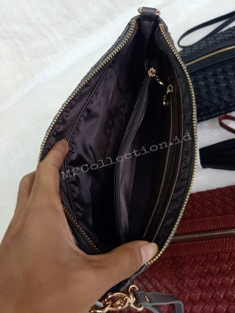 Clutch Tas Tangan Anyaman Bot tega Import Quality