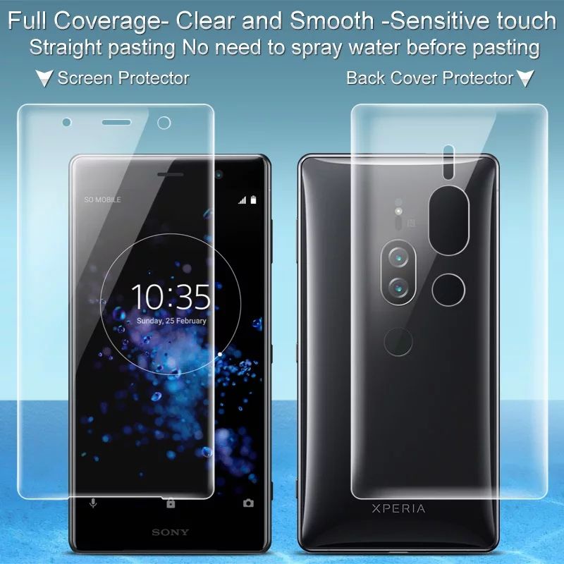 Hydrogel Screen Protector for Sony Xperia XZ2 / XZ2 Compact / XZ2 Premium Full Cover