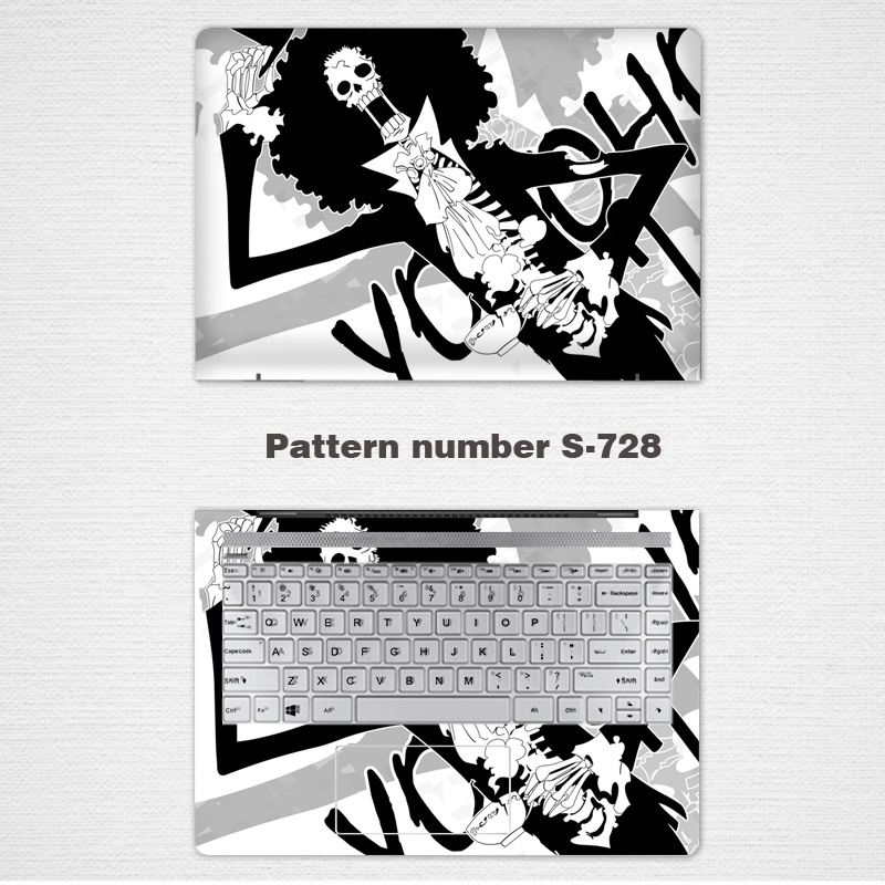 2 Pcs Stiker Pelindung Laptop UNIVERSAL Motif Kartun Bahan VINYL Ukuran 12 13 14 15.6 Inch Lenovo Ideapad IBM ThinkPad T440 L380 L390 T14 T14