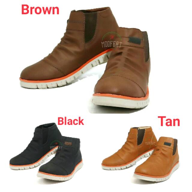 MOOFEAT WRINGKLE HIGH BOOT KULIT