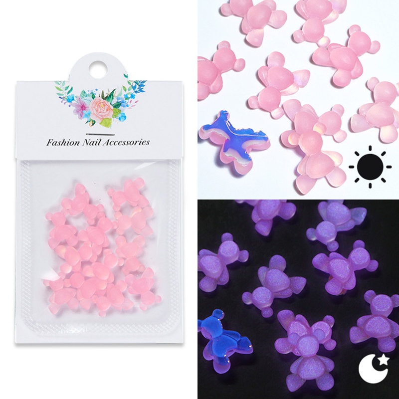 Siy Manikmanik Resin Bentuk Gummy Bear Warnawarni Untuk Aksesoris Perhiasan DIY