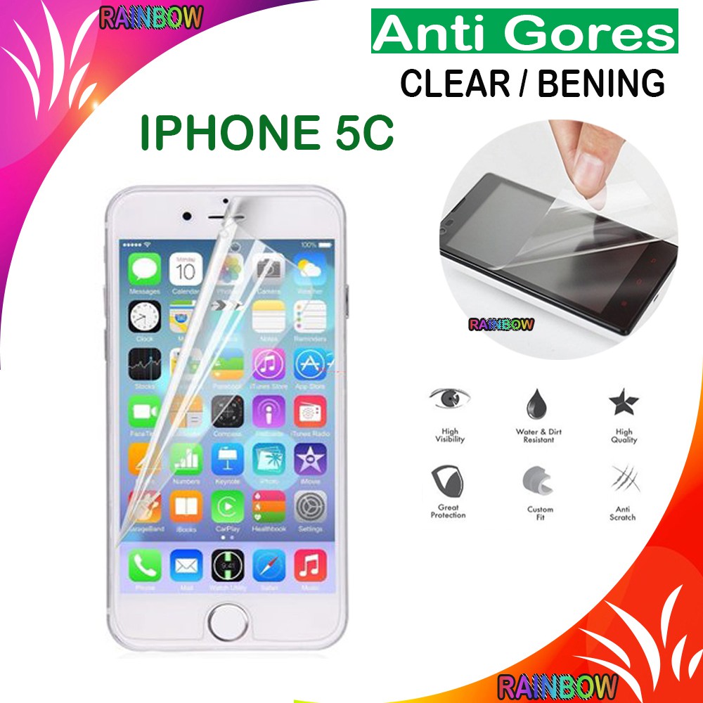 Anti Gores Untuk Iphone 5C / Iphone 5G Fullset / Nokia X2 /Oppo R1001 /Oppo R827 /Oppo Neo 3 R831K Screenguard Pelindung Layar Gadget AntiGores Screen Protector HP Handphone Screen Clear Bening