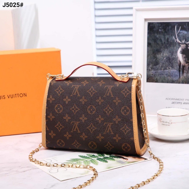 Lv Louis Vuitton Kelly Chain Sling Bag Include Box Lv