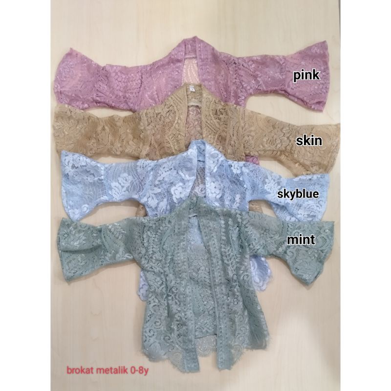 kebaya anak / brokat anak / kebaya bali / brokat metalik /kebaya metalic