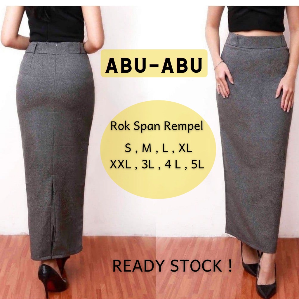 Rok Panjang Kerja Wanita Kantor Hitam / Rok Span Kerja Wanita / Rok Span Panjang Kantor Wanita / Rok Span Hitam Panjang Wanita / Rok Span Kerja Wanita Jumbo / Rok Span Cokelat Wanita / Rok Span Biru Wanita / Rok Span Abu Abu Wanita-1