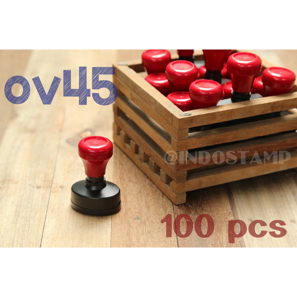 

gagang stempel OV45 100pcs flash stamp oval 45mm original indostamp murah