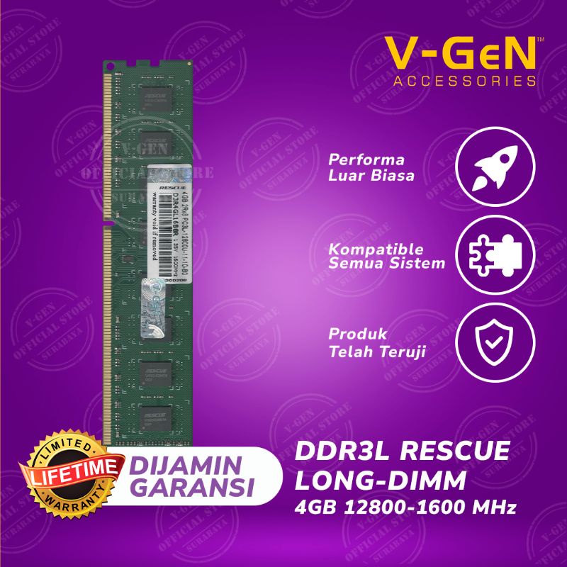 DDR3L Longdimm 4G 12800/1600 Mhz Platinum V-GeN