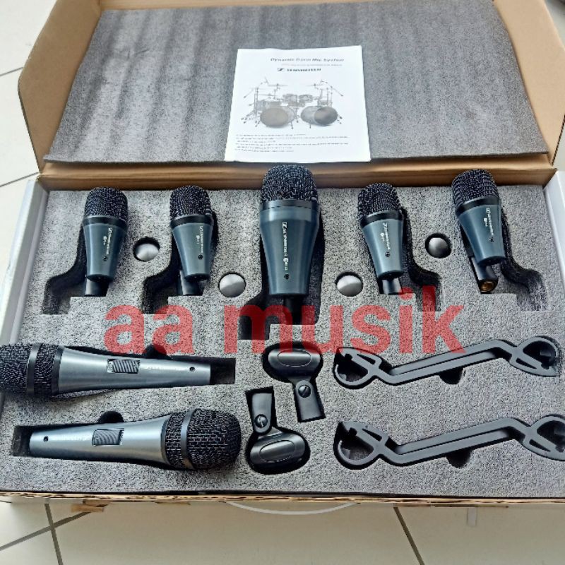 MIC DRUM SET SENNHEISER 7 KID KOMPLITED HOLDER JEPITAN