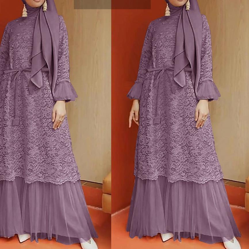 ♦ GAMIS MAXI AGNIA AGINA /GAMIS BRUKAT KOMBI TILE/GAMIS BRUKAT TIMBUL TERBARU SIZE S-M,L,XL,XXL ♫