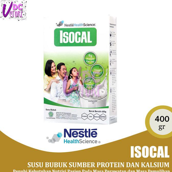 

[[BISA COD]] ISOCAL 400 gr - Rasa Vanila - Susu Bubuk Sumber Protein dan Kalsium KOMPLIT Kode 943