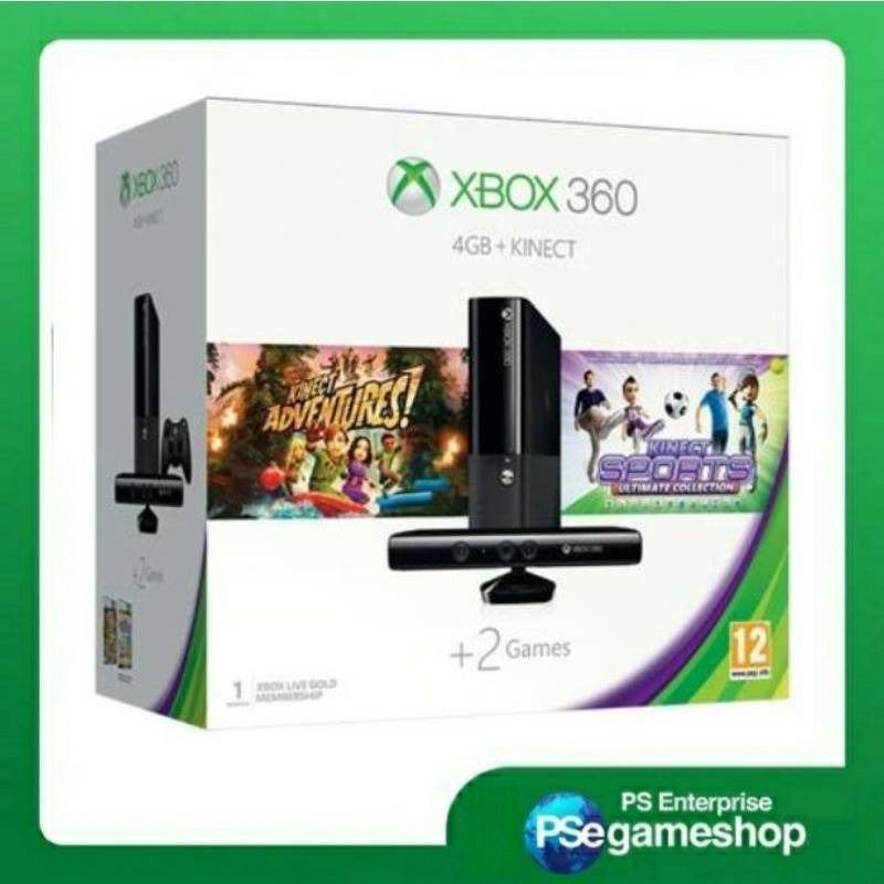 Xbox 360 4GB + Kinect ( Tanpa stick )