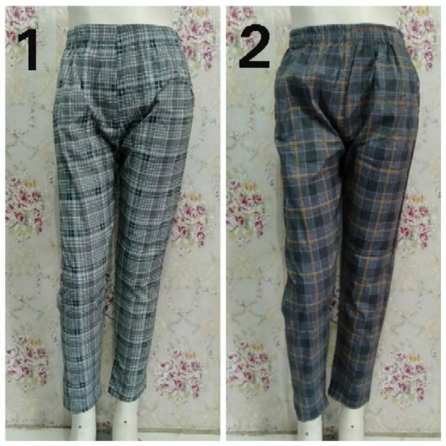  Celana  kotak  katun  Shopee Indonesia