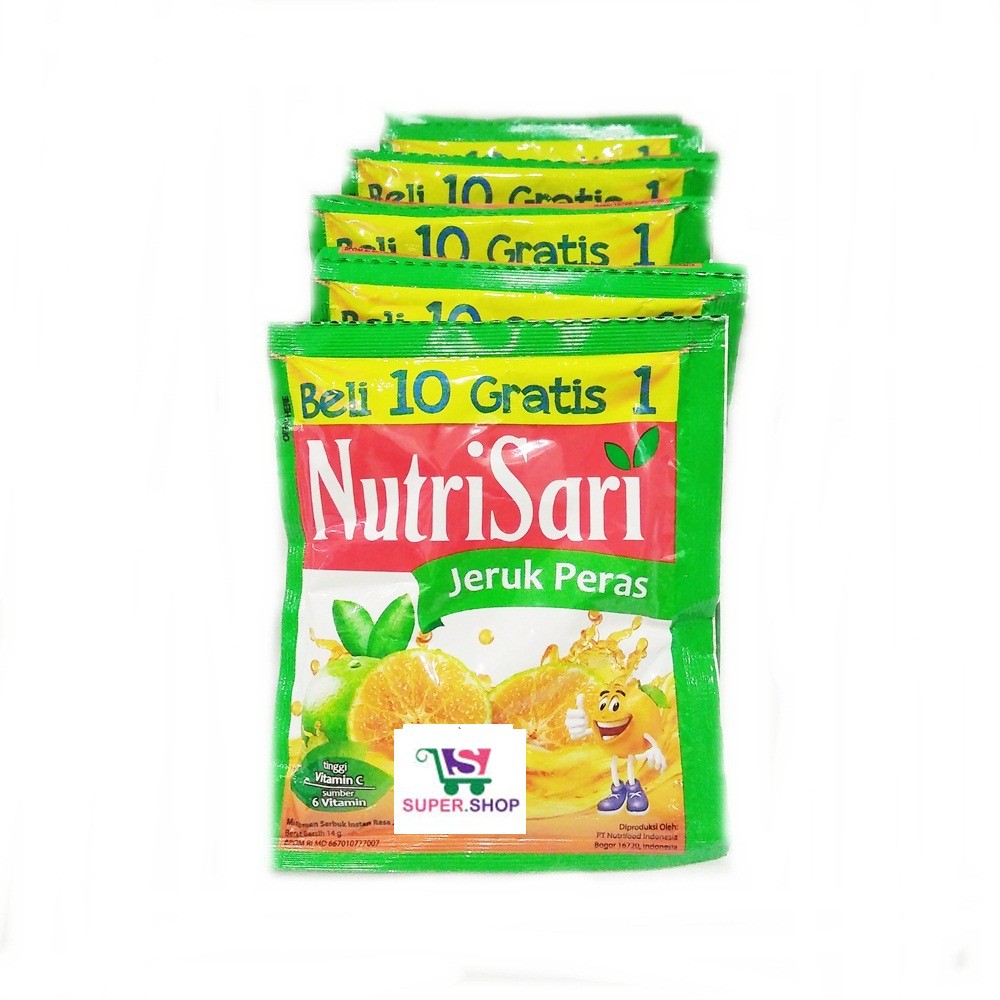 Nutrisari Nutri Sari Jeruk Peras (isi 10pcs)