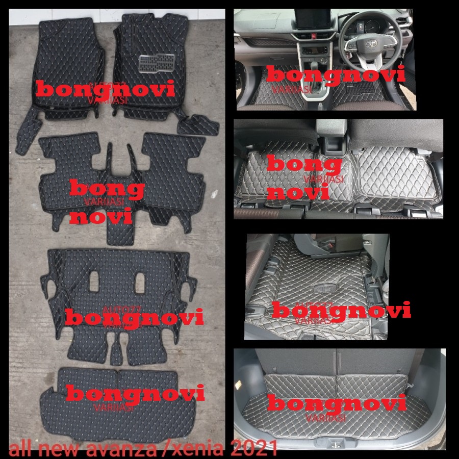 Karpet 7D Avanza Xenia Leather Luxury 3 Baris + Bagasi