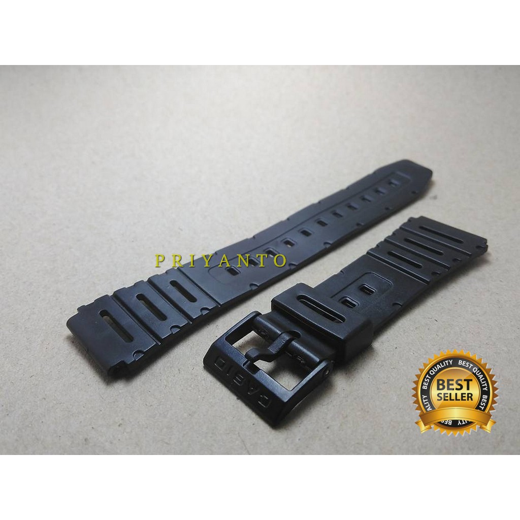 STRAP TALI JAM TANGAN CASIO  W-741 W-520 FT-100 TALI JAM TANGAN CASIO F41 HITAM