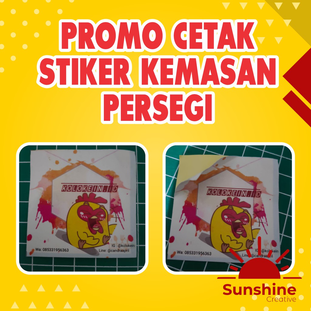 

Cetak Sticker Label kemasan produk custom Murah