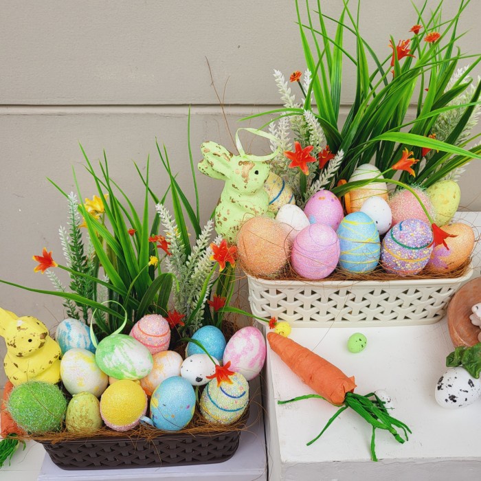 

Paket dekorasi box hampers easter bunny eggs kelinci telur paskah 87