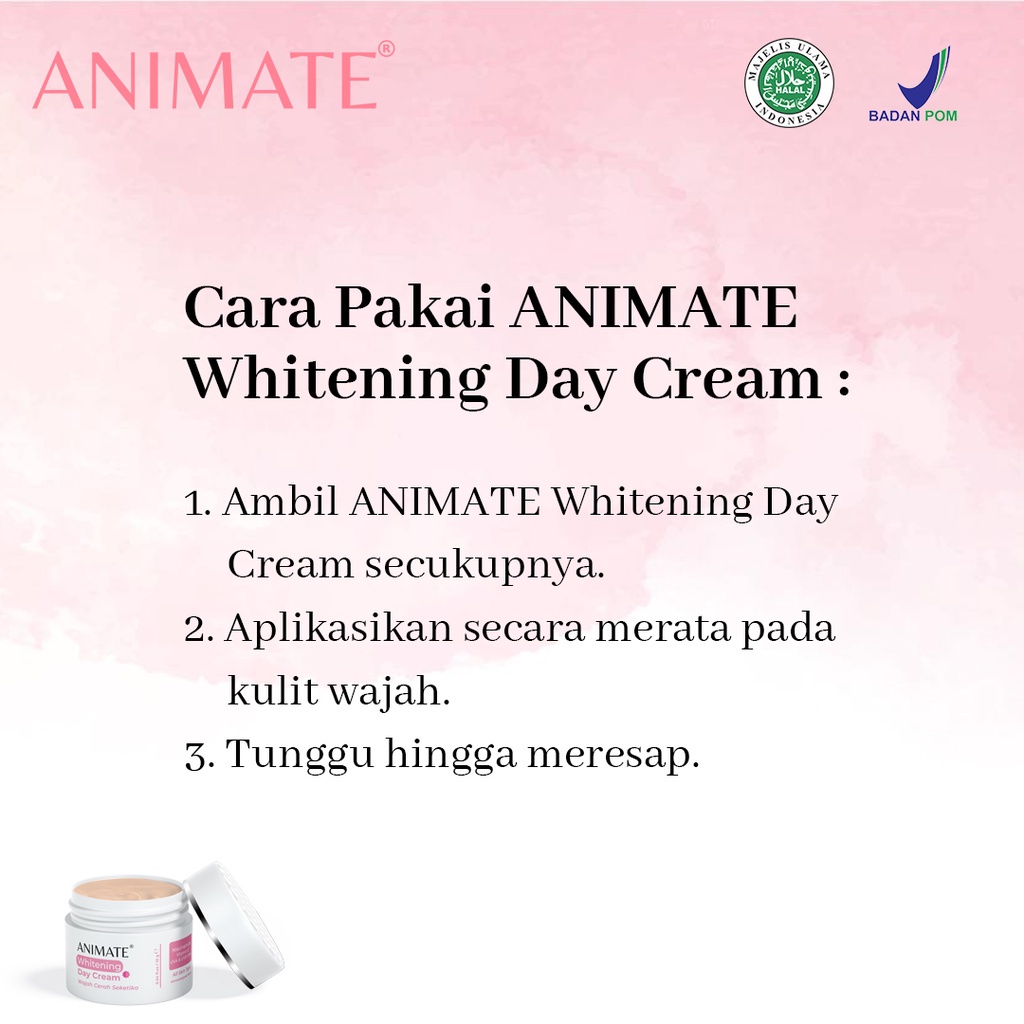 ANIMATE Whitening Day &amp; Night Cream 10gr