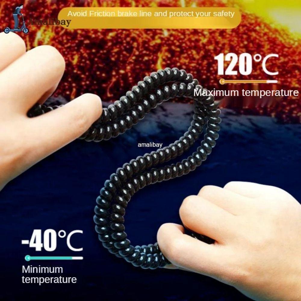 Aksesoris Pelindung Lilitan Nanas 90cm Penutup Kabel Rem Kawat Spiral Elastis