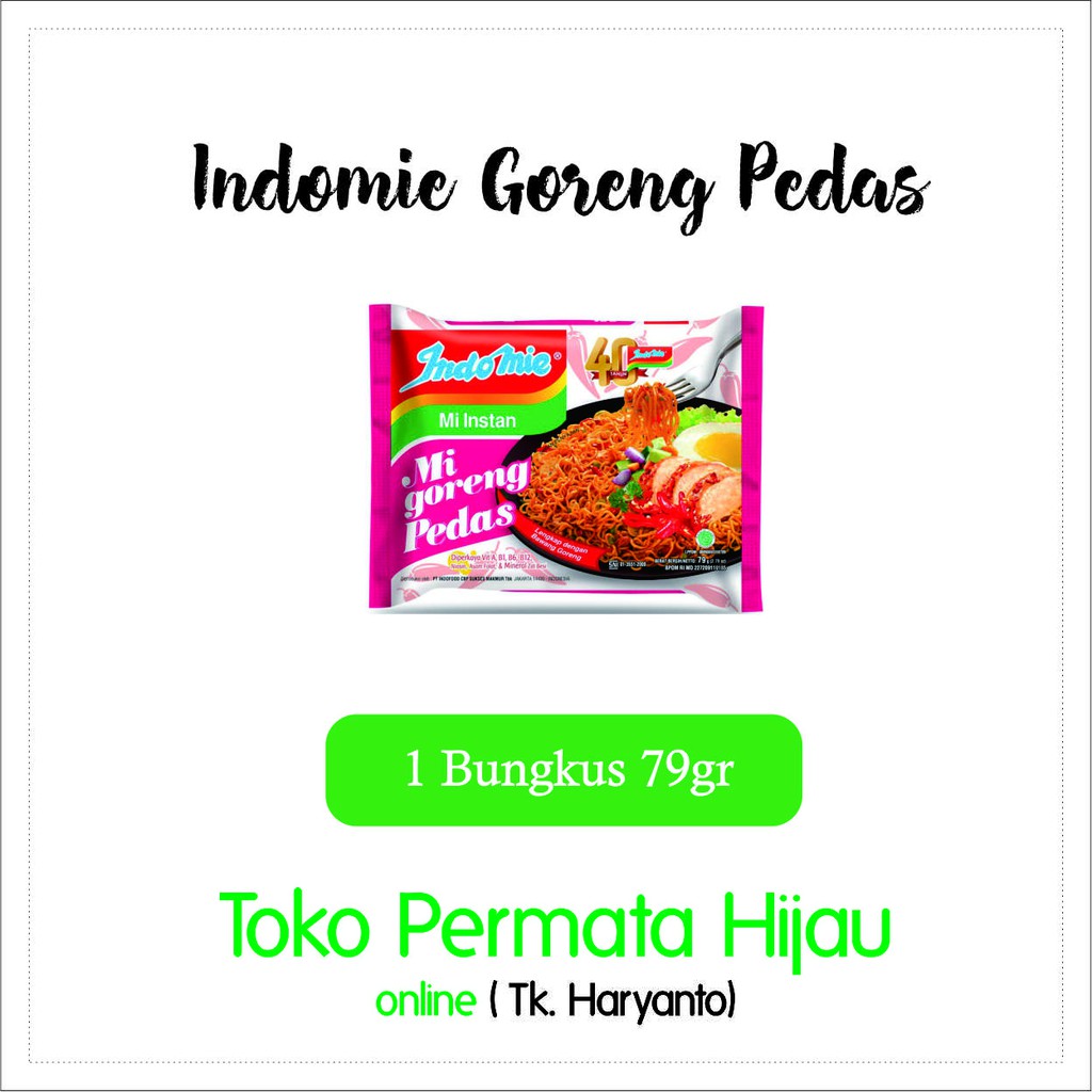 

indomie goreng pedas/pcs