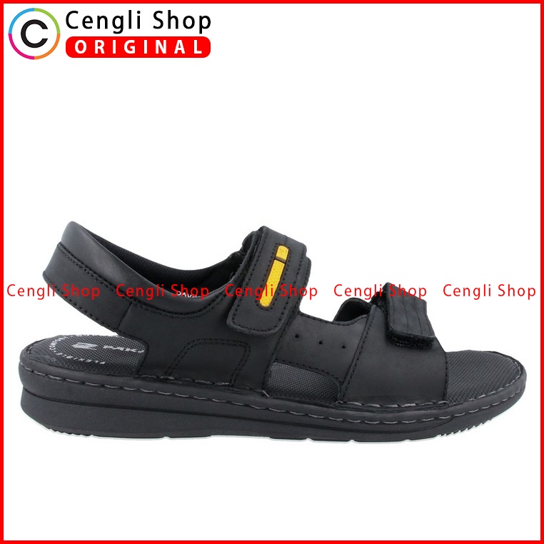 SANDAL SLINGBACK PAKALOLO PRIA ORIGINAL CASUAL KULIT ASLI HITAM PB03