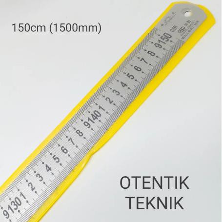 

Hot Promo-043 PENGGARIS BESI 150 CM - 1500 MM - 1 KOMA 5 METER - STEEL RULER 60 INCH