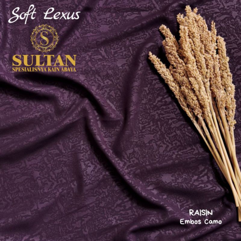 50CM EMBOS CAMO SOFT LEXUS RAISIN KAIN SULTAN