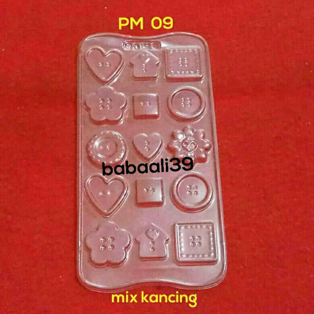 PM 09 Cetakan Coklat / Fondant Mix Kancing