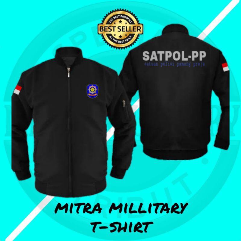 JAKET SATPOL PP JAKET BOMBER POL PP JAKET SABLON