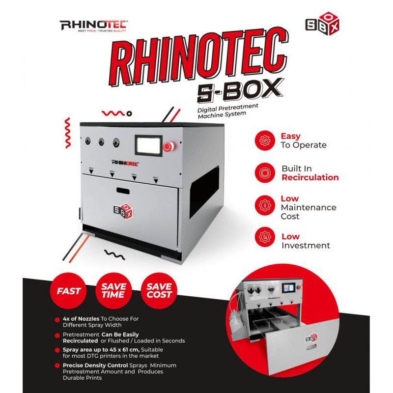 Rhinotec Mesin S-BOX Pretreatment / Mesin Printer DTG